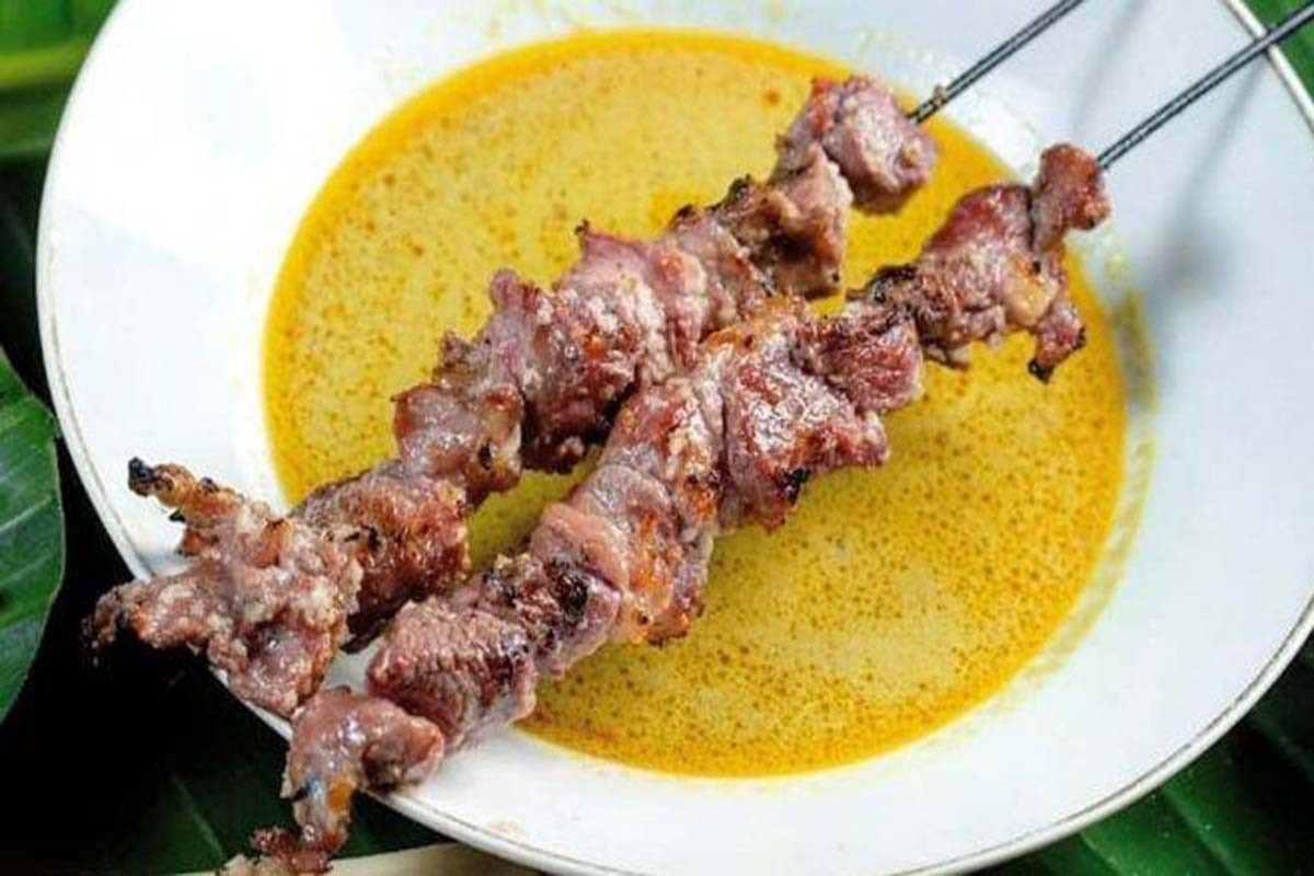 The iconic Indonesian dish, Sate Klathak.