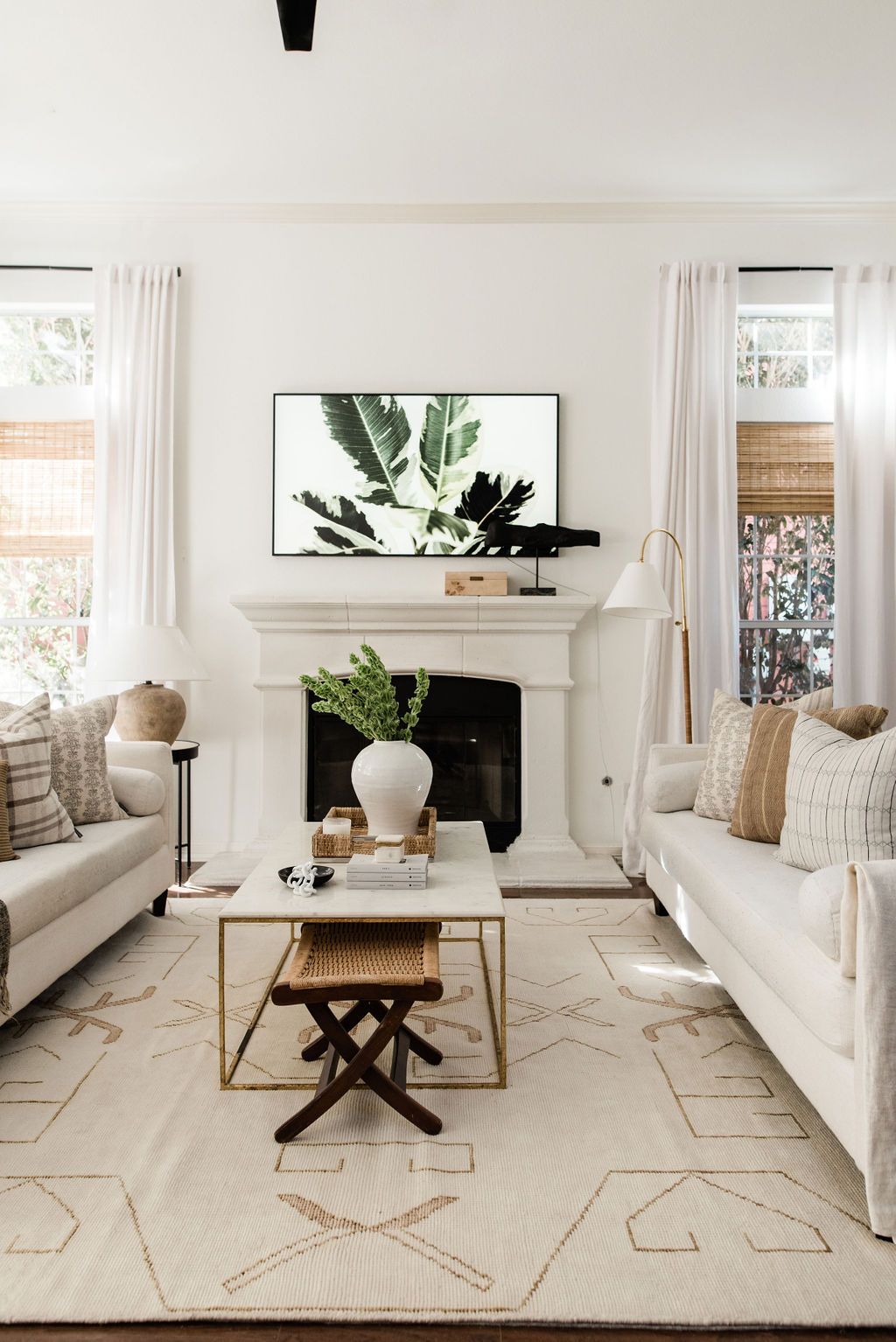 The Canvas of Calm: Mastering White-on-White Living Room Decor