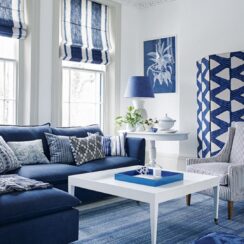 Timeless Tranquility: Mastering the Art of Blue and White Living Room Decor